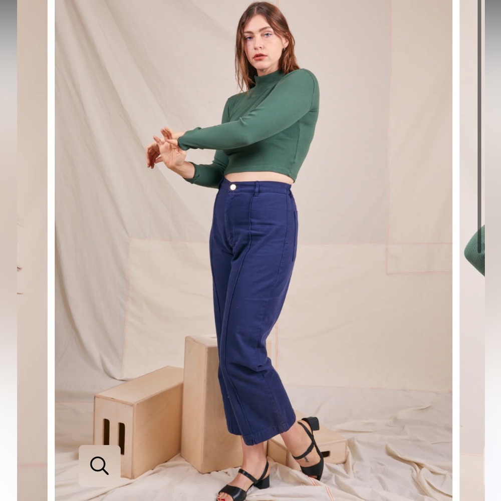 Big Bud Press Turtleneck in Dark Emerald size S